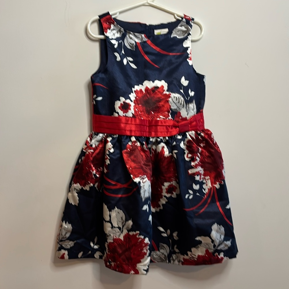 Crazy 8 red blue and white sleeveless dress size 6
